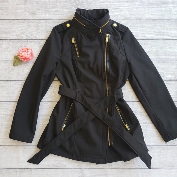 SOLD | MICHAEL KORS Black Rain Coat - Picture 2 of 6
